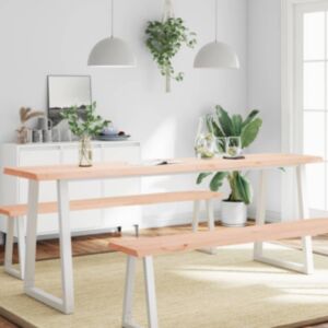 Pood24 lauaplaat, 220x50x(2-4) cm, täispuit, naturaalsed servad