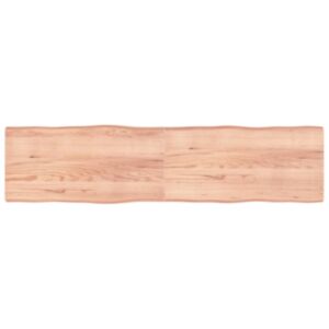 Pood24 lauaplaat, helepruun, 200 x 50 x (2–6) cm, töödeldud täispuit