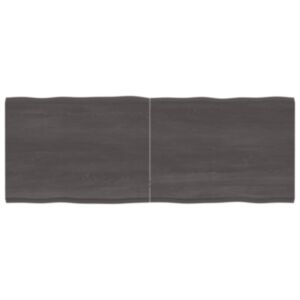 Pood24 lauaplaat, tumehall, 160 x 60 x 4 cm, töödeldud tammepuit