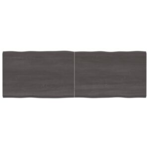 Pood24 lauaplaat, tumehall, 180 x 60 x 4 cm, töödeldud tammepuit