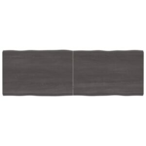 Pood24 lauaplaat, tumepruun, 180 x 60 x (2-6) cm, töödeldud täispuit