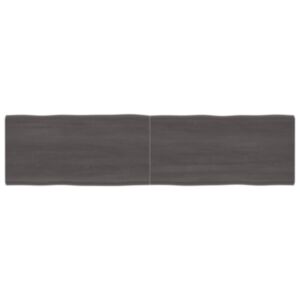 Pood24 lauaplaat, tumepruun, 200 x 50 x (2-4) cm, töödeldud täispuit