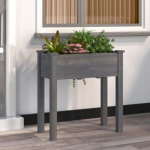 Pood24 voodriga taimelava, hall, 71 x 37 x 76 cm, nulupuit