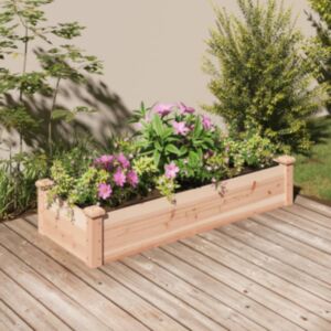 Pood24 voodriga aia taimelava, 120 x 45 x 25 cm, nulupuit