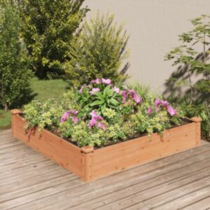 Pood24 voodriga aia taimelava, pruun, 120 x 120 x 25 cm, nulupuit