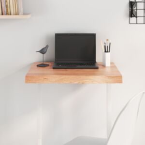 Pood24 lauaplaat, helepruun, 60 x 40 x (2-6) cm, töödeldud tammepuit