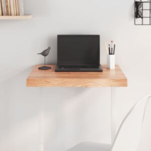 Pood24 lauaplaat, helepruun, 60 x 50 x (2-6) cm, töödeldud tammepuit