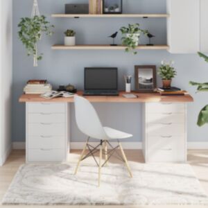 Pood24 lauaplaat, helepruun, 180x40x(2-6) cm, töödeldud tammepuit