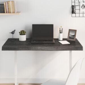 Pood24 lauaplaat, tumehall, 100x60x(2-6) cm, töödeldud tammepuit