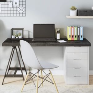 Pood24 lauaplaat, tumepruun, 140x50x(2-6) cm, töödeldud tammepuit