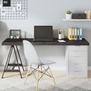 Pood24 lauaplaat, tumepruun, 160x40x(2-6) cm, töödeldud tammepuit