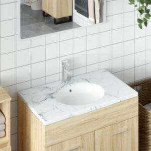 Pood24 vannitoa valamu, valge, 38,5x33,5x19 cm, ovaalne, keraamiline