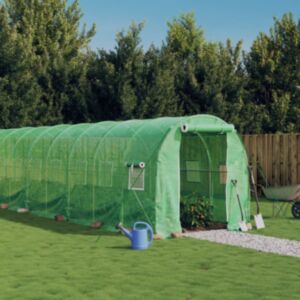 Pood24 kasvuhoone terasraamiga, roheline, 36 m², 18x2x2 m
