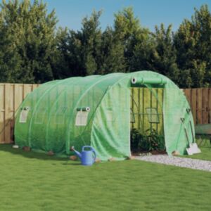 Pood24 kasvuhoone terasraamiga, roheline, 12 m², 4x3x2 m