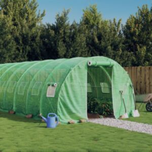 Pood24 kasvuhoone terasraamiga, roheline, 24 m², 8x3x2 m