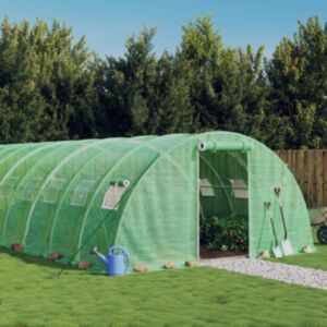 Pood24 kasvuhoone terasraamiga, roheline, 80 m², 20x4x2 m