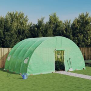 Pood24 kasvuhoone terasraamiga, roheline, 24 m², 6x4x2,85 m