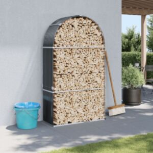 Pood24 küttepuude alus, antratsiithall, 120x45x210 cm, tsingitud teras
