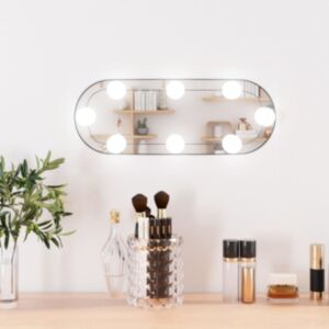 Pood24 seinapeegel LED-tuledega, 15 x 40 cm, klaas, ovaalne