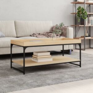 Журнальный столик U24, дуб сонома, 100x49x45 см, искусственное дерево