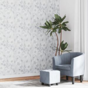 Pood24 seinatapeet 3D lillemustriga, hall, 10x0,53 m, lausriie