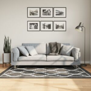 Pood24 vaip, pestav, must ja valge, 120 x 180 cm, libisemisvastane