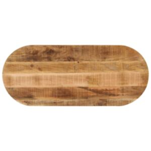 Pood24 ovaalne lauaplaat, 100x50x2,5 cm, töötlemata mangopuit