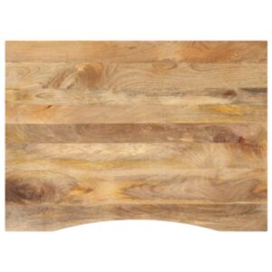 Pood24 kumerusega lauaplaat, 100x80x2,5 cm, töötlemata mangopuit