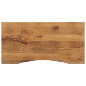 Pood24 kumerusega lauaplaat, 120x50x2,5 cm, töötlemata mangopuit
