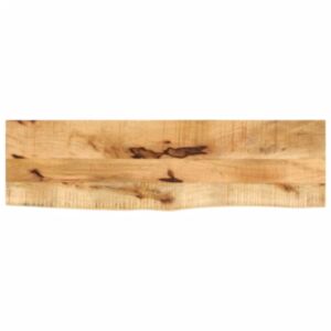 Pood24 lauaplaat, 100x20x2,5 cm, naturaalsete servadega, mangopuit