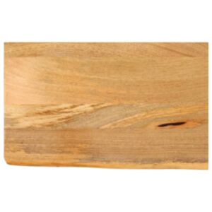 Pood24 lauaplaat, naturaalse servaga, 40x20x2,5 cm, mangopuit