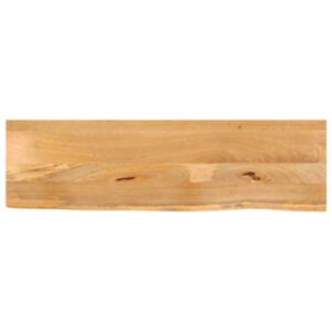 Pood24 lauaplaat, naturaalse servaga, 110x20x2,5 cm, mangopuit