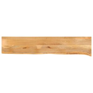 Pood24 lauaplaat, naturaalse servaga, 180x20x2,5 cm, mangopuit