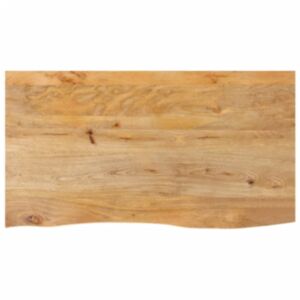 Pood24 lauaplaat, naturaalse servaga, 100 x 60 x 2,5 cm, mangopuit