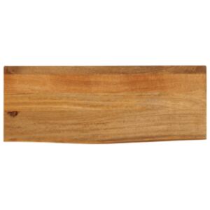 Pood24 lauaplaat, naturaalse servaga, 90x20x3,8 cm, mangopuit