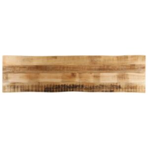 Pood24 lauaplaat naturaalse servaga 160x40x2,5 cm töötlemata mangopuit