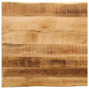 Pood24 lauaplaat naturaalse servaga 60x60x2,5 cm töötlemata mangopuit