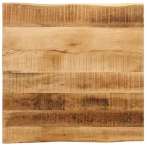 Pood24 lauaplaat naturaalse servaga 80x80x2,5 cm töötlemata mangopuit