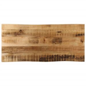 Pood24 lauaplaat naturaalse servaga 100x40x3,8 cm töötlemata mangopuit