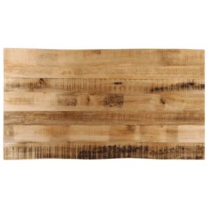 Pood24 lauaplaat naturaalse servaga 100x60x3,8 cm töötlemata mangopuit