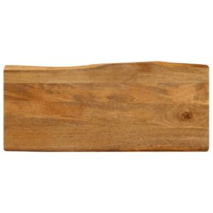 Pood24 lauaplaat, 90x40x2,5 cm, naturaalsete servadega, mangopuit