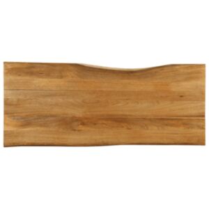 Pood24 lauaplaat, 140 x 60 x 2,5 cm, naturaalsete servadega, mangopuit