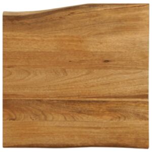 Pood24 lauaplaat, 80 x 80 x 2,5 cm, naturaalsete servadega, mangopuit