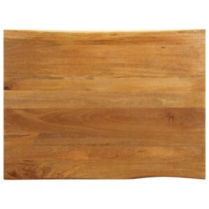 Pood24 lauaplaat, 100 x 80 x 2,5 cm, naturaalsete servadega, mangopuit