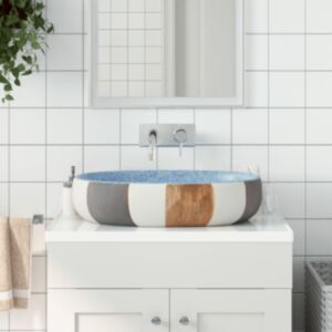 Pood24 valamu tööpinnale, mitmevärviline, ovaalne, keraamiline