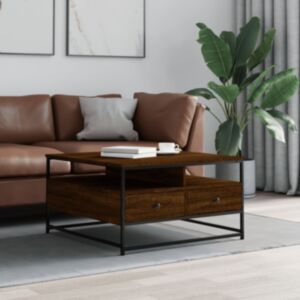 Pood24 kohvilaud, pruun tamm, 80x80x45 cm, tehispuit