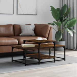 Pood24 kohvilaud, suitsutatud tamm, 102 x 60 x 45 cm, tehispuit