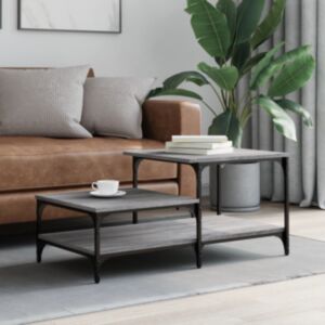 Pood24 kohvilaud, hall Sonoma tamm, 100 x 50,5 x 45 cm, tehispuit