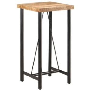 Pood24 baarilaud, 55x55x107 cm, mangopuit ja raud