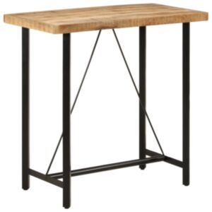 Pood24 baarilaud, 110 x 55 x 107 cm, mangopuit ja raud